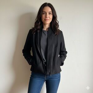 Annette Gortz Sz S Black Lagenlook Minimalist Jacket